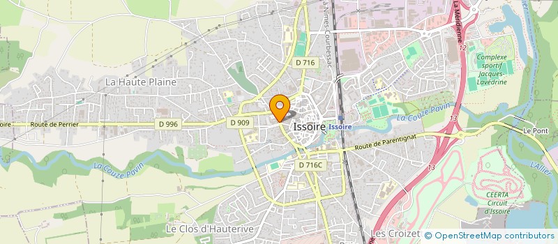 localisation de l'entreprise KIWANIS CLUB ISSOIRE VAL D'ALLIER  ISSOIRE