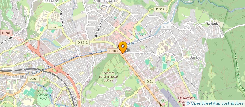 localisation de l'entreprise KIWAY PLOMBERIE à LA RAVOIRE