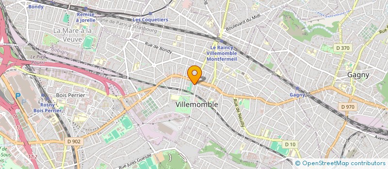 localisation de l'entreprise KIWI à VILLEMOMBLE