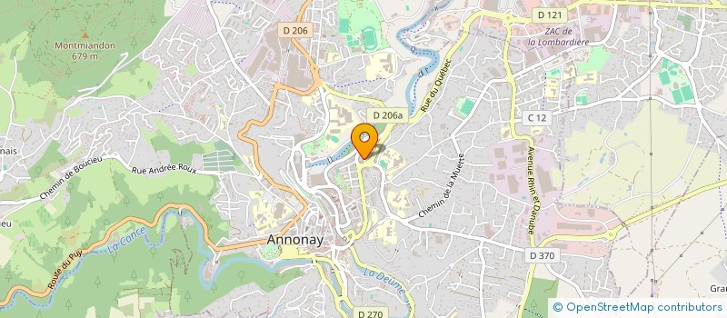 localisation de l'entreprise KIWI à ANNONAY