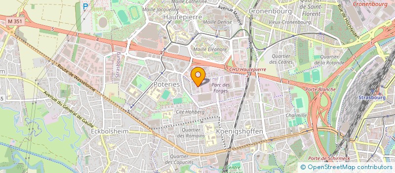 localisation de l'entreprise KIWI à STRASBOURG