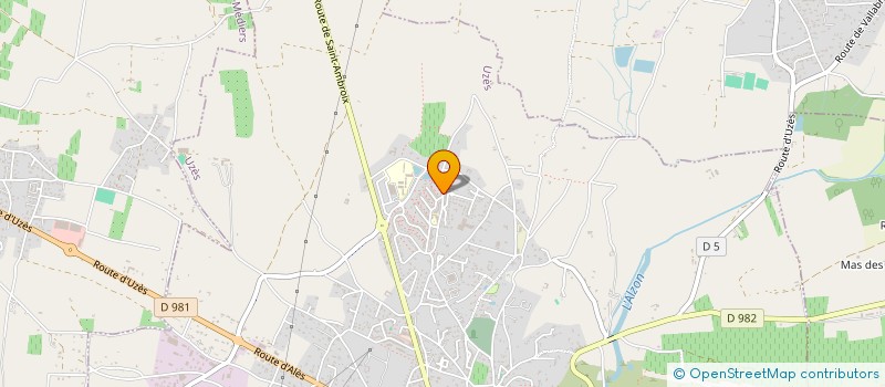 localisation de l'entreprise KIWI  UZES