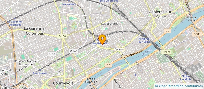 localisation de l'entreprise KIWI BERRY à COURBEVOIE