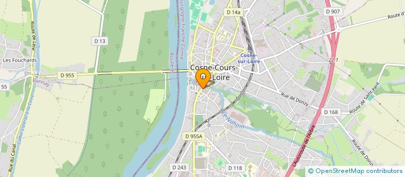 localisation de l'entreprise KIWI COMMUNICATION VITAMINEE à COSNE-COURS-SUR-LOIRE