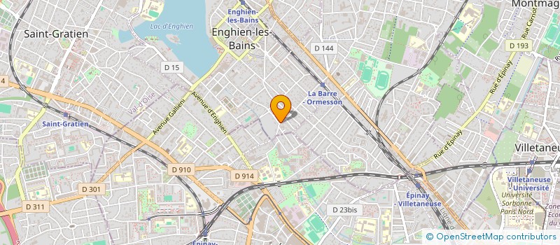 localisation de l'entreprise KIYMF à ENGHIEN-LES-BAINS