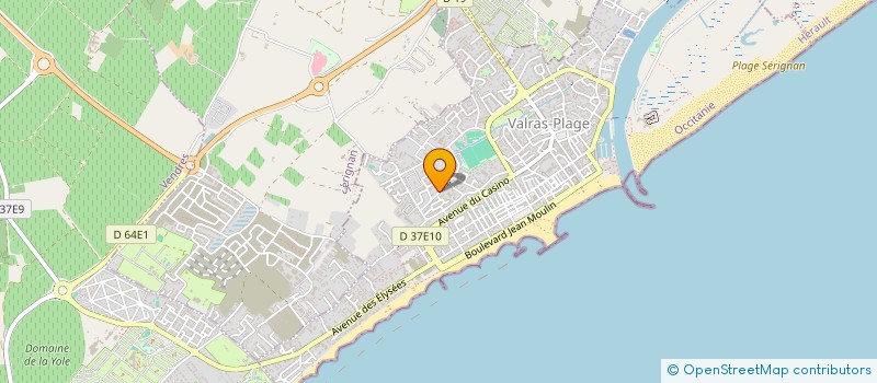 localisation de l'entreprise KIZ'SUD  VALRAS-PLAGE