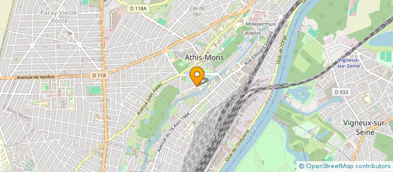 localisation de l'entreprise KIZATRANS à ATHIS-MONS