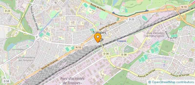 localisation de l'entreprise KIZEN OUEST à TRAPPES