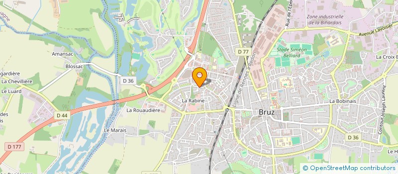 localisation de l'entreprise KIZOMBA UNIVERS  BRUZ