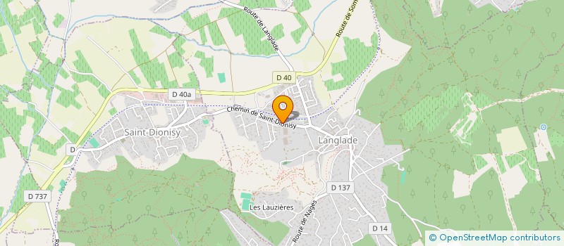 localisation de l'entreprise KJ NEGOCE à LANGLADE