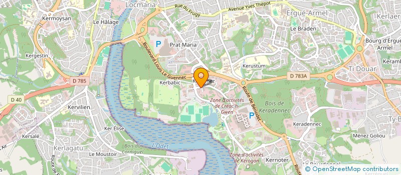 localisation de l'entreprise KJ PATISSERIE à QUIMPER