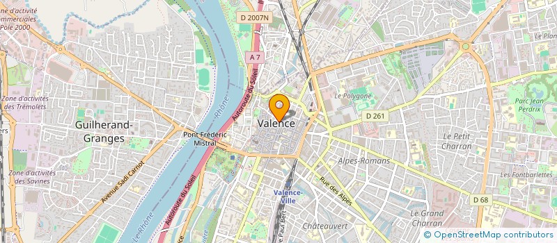 localisation de l'entreprise KJB DEVELOPPEMENT à VALENCE