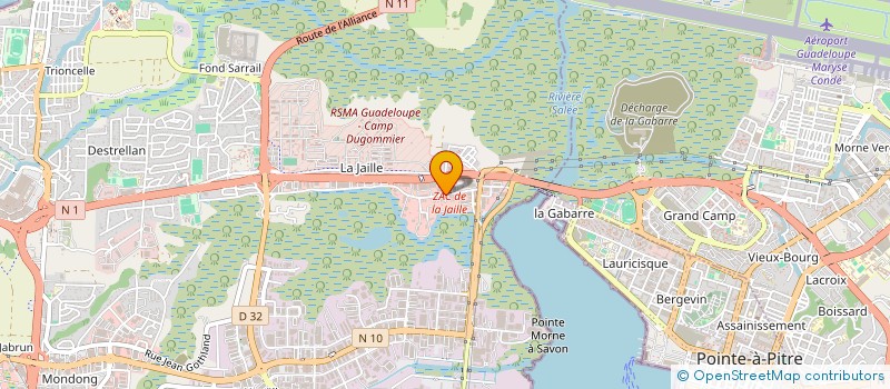 localisation de l'entreprise KJD CAPITAL 1075  BAIE-MAHAULT