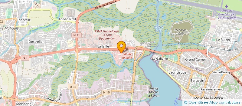 localisation de l'entreprise KJD CAPITAL 361  BAIE-MAHAULT