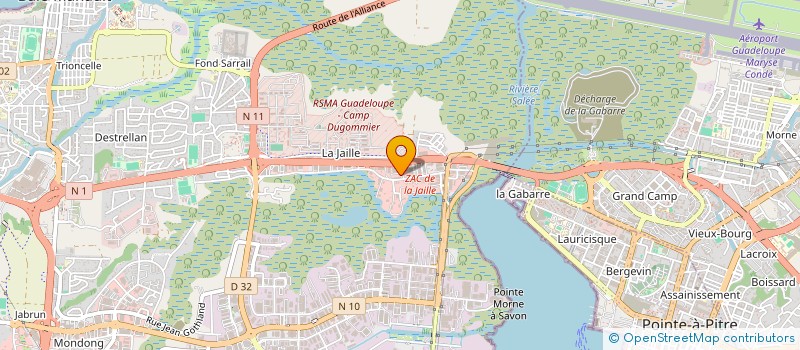 localisation de l'entreprise KJD CAPITAL 445  BAIE-MAHAULT