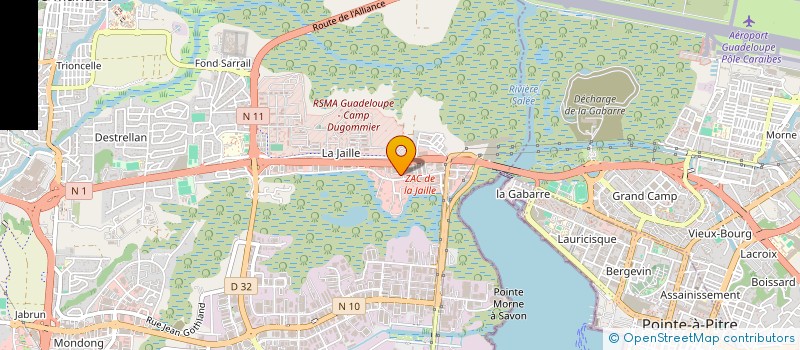 localisation de l'entreprise KJD CAPITAL 643  BAIE-MAHAULT