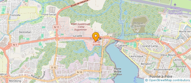 localisation de l'entreprise KJD CAPITAL 651  BAIE-MAHAULT