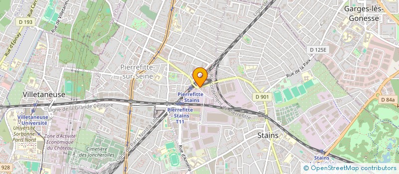 localisation de l'entreprise KJE IMMOBILIER à PIERREFITTE-SUR-SEINE
