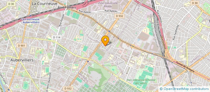 localisation de l'entreprise KJLS INVEST à LA COURNEUVE