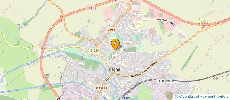 localisation de l'entreprise KJM IMMOBILIER  RETHEL