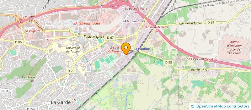 localisation de l'entreprise KJM INVEST à LA GARDE