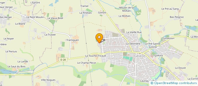 localisation de l'entreprise KJO MAIL ANGERS  GEVEZE