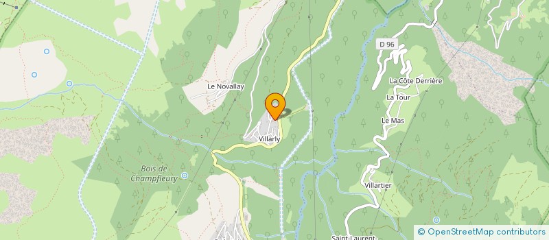 localisation de l'entreprise KJP LOISIRS à LES BELLEVILLE