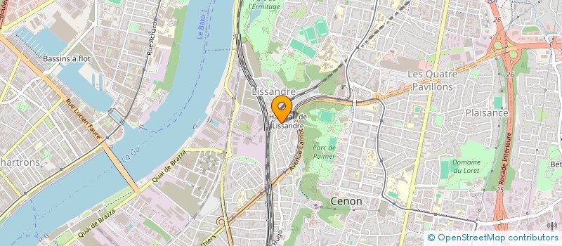 localisation de l'entreprise KJS  CENON