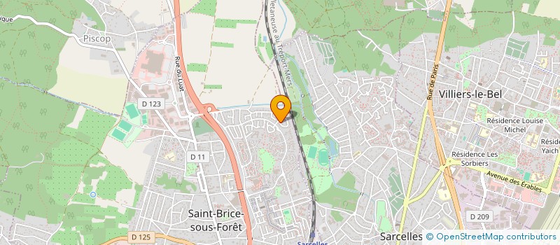 localisation de l'entreprise KJS AUTOMOBILES  SAINT-BRICE-SOUS-FORET