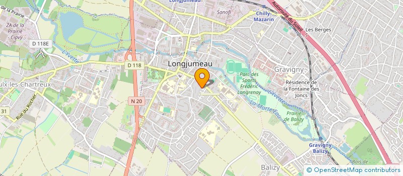 localisation de l'entreprise KJSA TRANSPORT à LONGJUMEAU