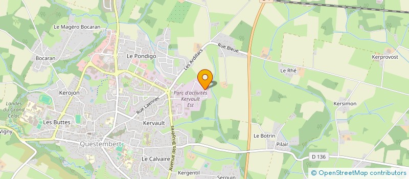 localisation de l'entreprise KJSI  QUESTEMBERT