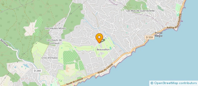 localisation de l'entreprise KJSP INVEST à GRIMAUD