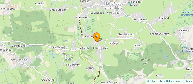 localisation de l'entreprise KJTE  SAINT-PAUL-EN-CHABLAIS