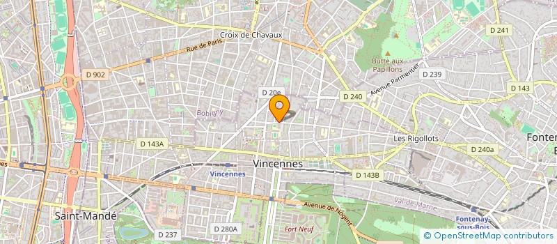 localisation de l'entreprise KJW1 à VINCENNES