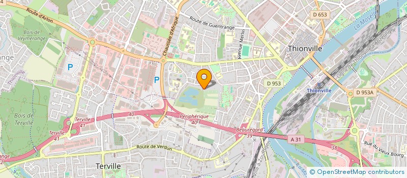 localisation de l'entreprise KK IMMOBILIER à THIONVILLE