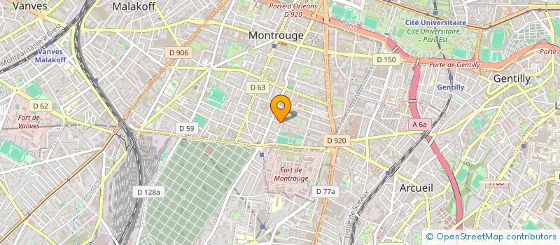 localisation de l'entreprise KK-WET  MONTROUGE