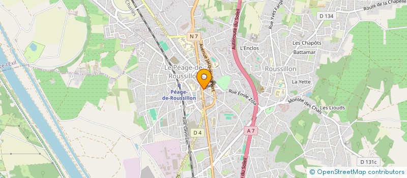 localisation de l'entreprise KKAM  LE PEAGE-DE-ROUSSILLON