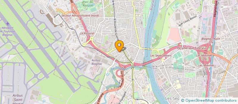 localisation de l'entreprise KKG PEINTURE  BLAGNAC