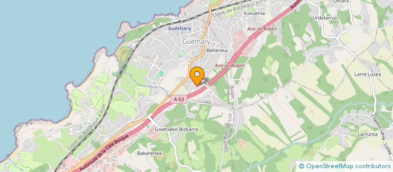 localisation de l'entreprise KKGM à BIDART