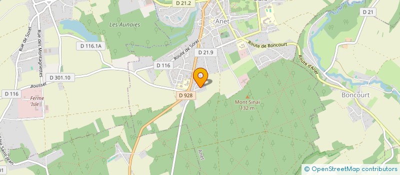 localisation de l'entreprise KKKK à ANET