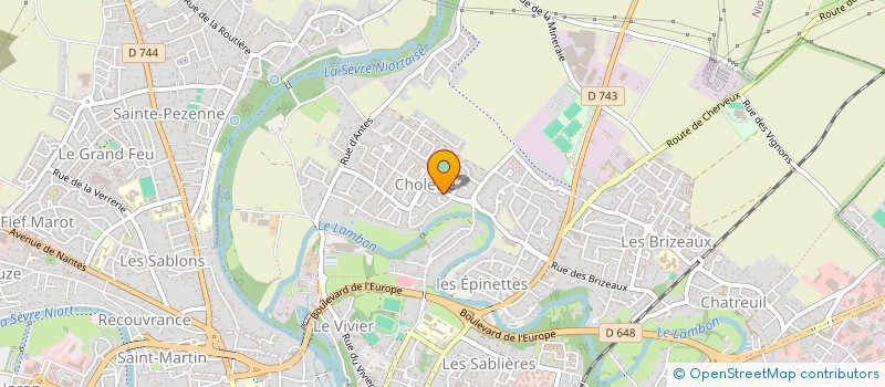 localisation de l'entreprise KL à NIORT