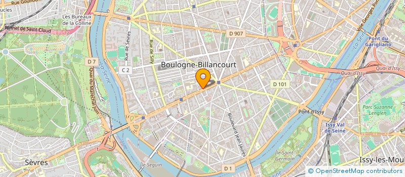 localisation de l'entreprise KL DIAGNOSTICS à BOULOGNE-BILLANCOURT