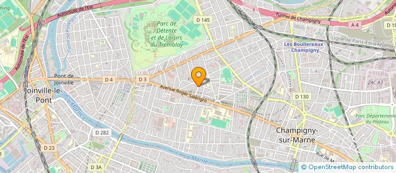 localisation de l'entreprise KL DRIVER à CHAMPIGNY-SUR-MARNE