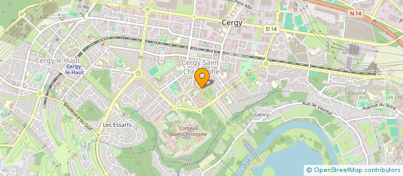 localisation de l'entreprise KL GESTION  CERGY