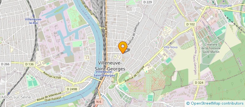localisation de l'entreprise KL IMMO  VILLENEUVE-SAINT-GEORGES