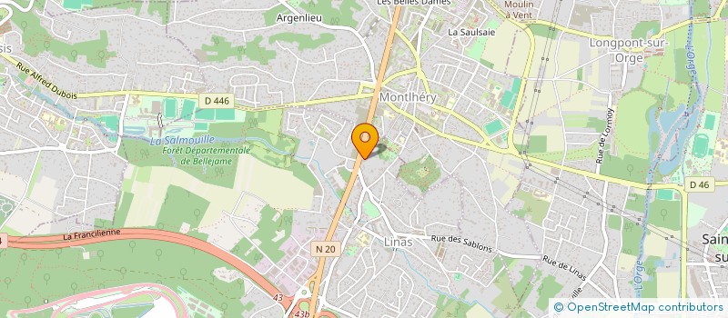 localisation de l'entreprise KL IMMO à LINAS