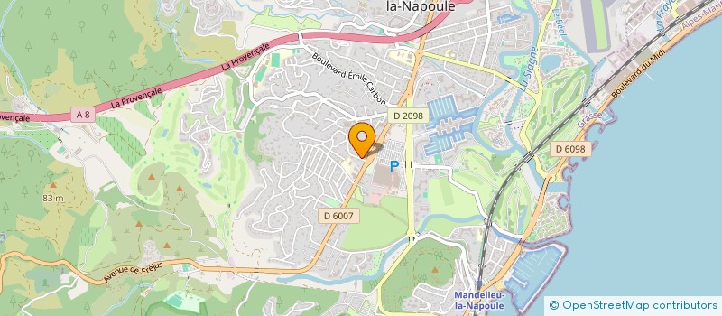 localisation de l'entreprise KL INVEST à MANDELIEU-LA-NAPOULE