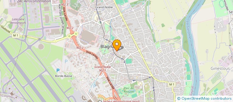 localisation de l'entreprise KL LOCATION  BLAGNAC