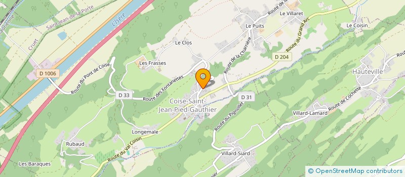 localisation de l'entreprise KL&MA  COISE-SAINT-JEAN-PIED-GAUTHIER