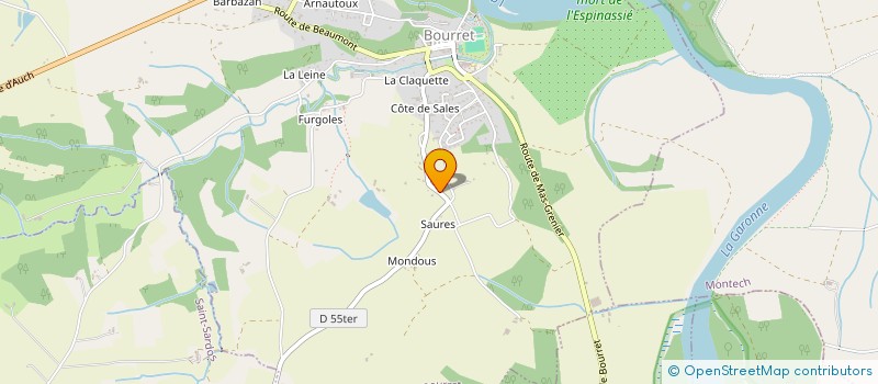 localisation de l'entreprise KL PLOMBERIE SERVICES  BOURRET